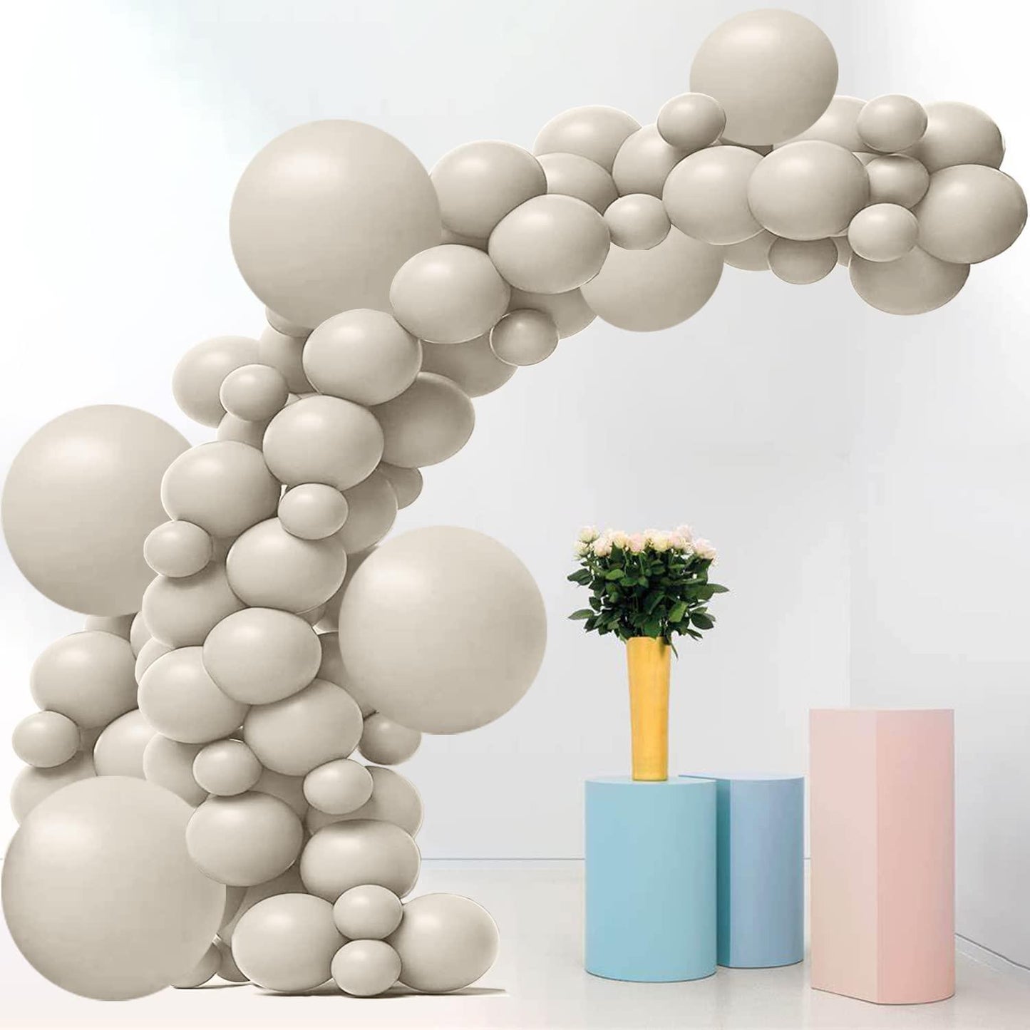110PCS 18In 12In 5In Gold Balloon Arch Garland For Festival Picnic Family Engagement, Wedding, Birthday Party - Decotree.co Online Shop