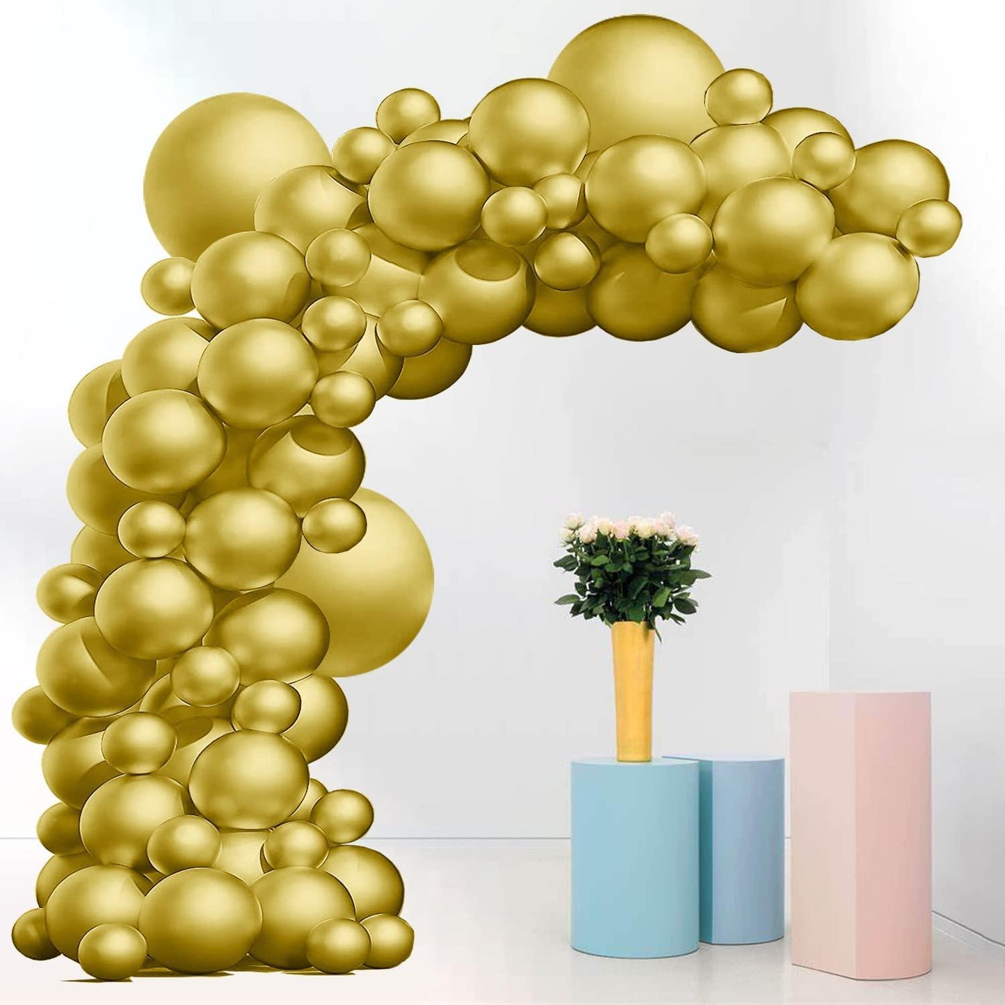 110PCS 18In 12In 5In Gold Balloon Arch Garland For Festival Picnic Family Engagement, Wedding, Birthday Party - Decotree.co Online Shop
