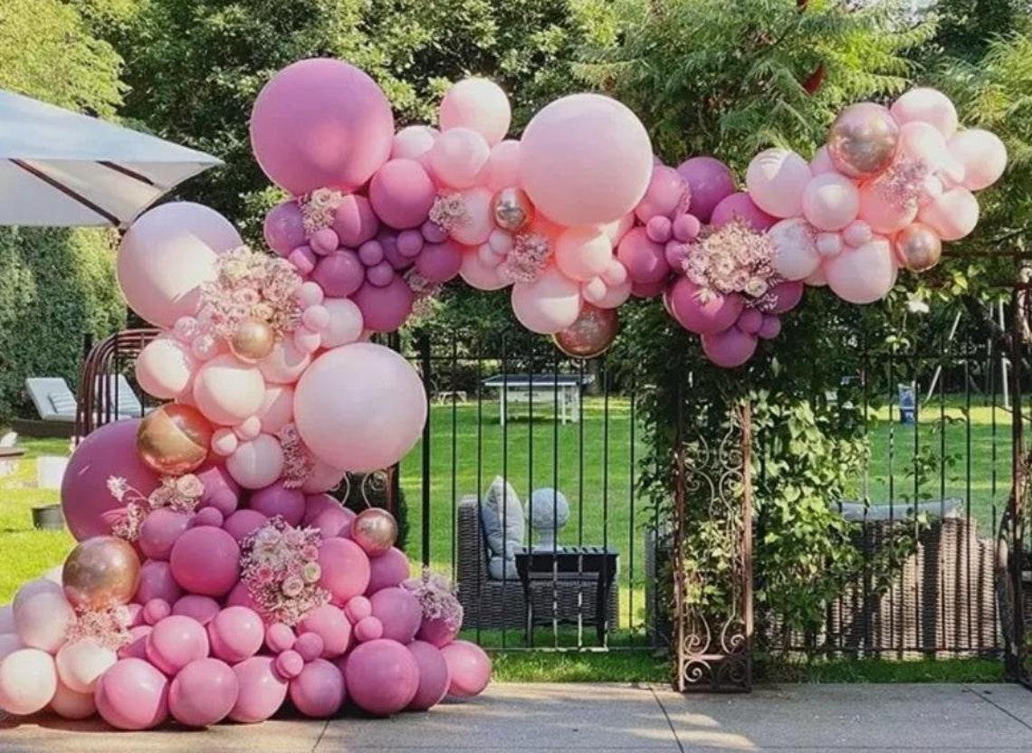 119pcs Peach Pink Balloon Arch Garland Kit Rose Gold Chrome Latex ,Wedding Party Decor, birthday party, Bridal Shower, babyShower - Decotree.co Online Shop