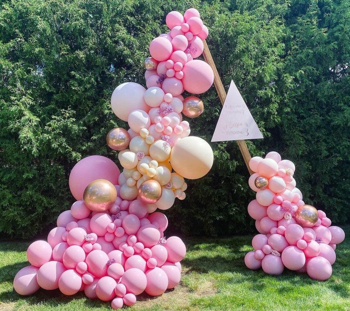 119pcs Peach Pink Balloon Arch Garland Kit Rose Gold Chrome Latex ,Wedding Party Decor, birthday party, Bridal Shower, babyShower - Decotree.co Online Shop