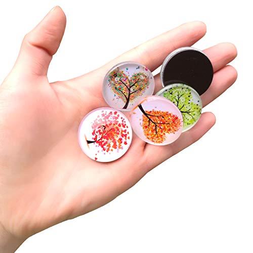 12 Fridge Magnets Kitchen Whiteboard Refrigerator Magnets Office Magnets 3D Funny Glass Magnets for Map, Home Decoration - Decotree.co Online Shop