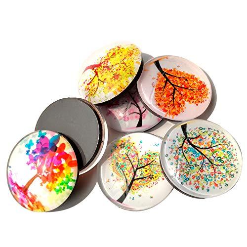 12 Fridge Magnets Kitchen Whiteboard Refrigerator Magnets Office Magnets 3D Funny Glass Magnets for Map, Home Decoration - Decotree.co Online Shop