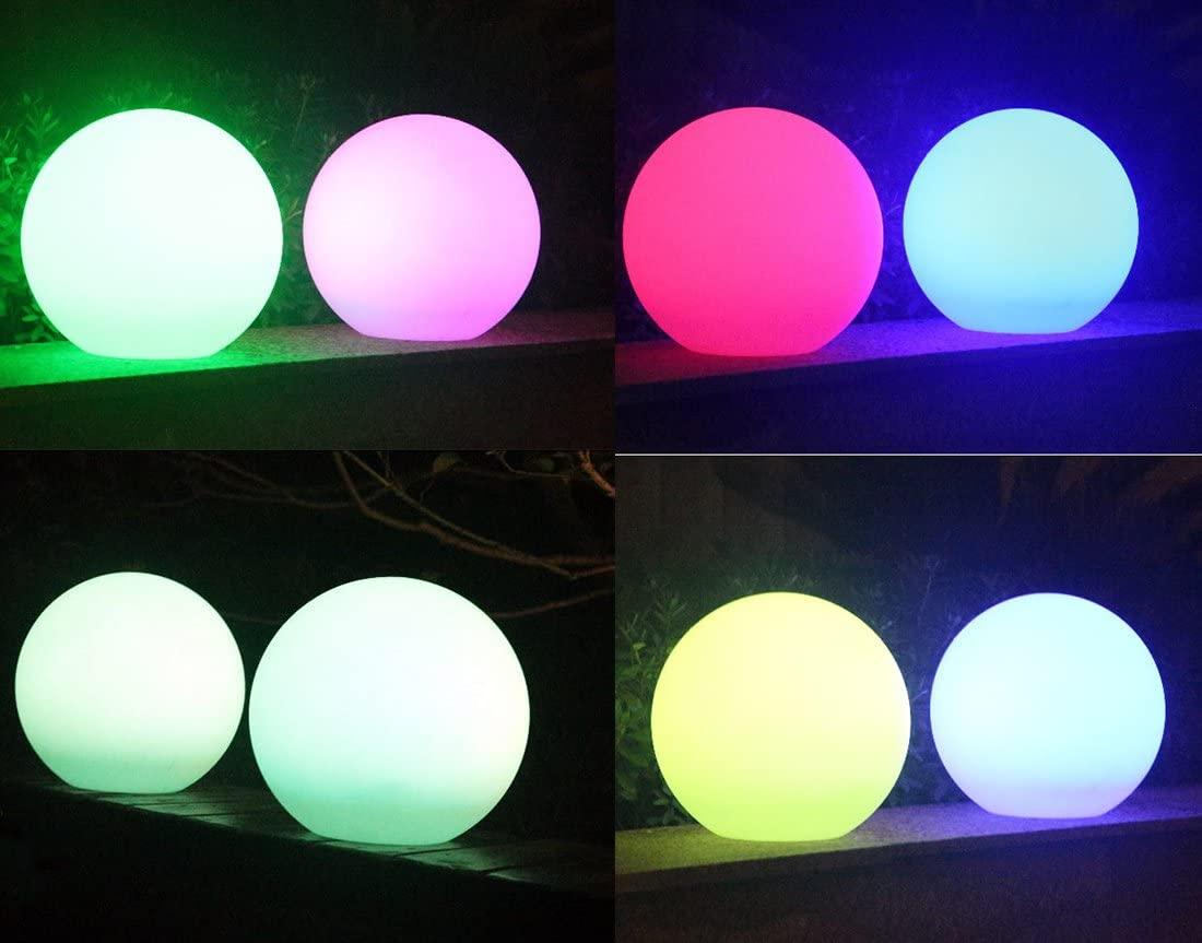 12-inch Outdoor Solar Ball Light Decorative Glow Globe Lamp with Remote Control for Garden Lawn Road - Decotree.co Online Shop