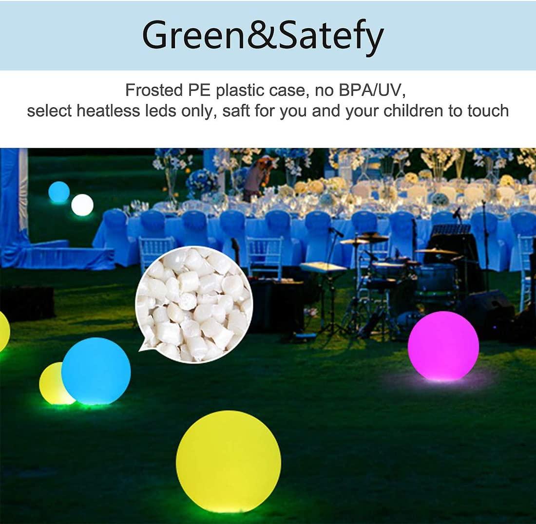 12-inch Outdoor Solar Ball Light Decorative Glow Globe Lamp with Remote Control for Garden Lawn Road - Decotree.co Online Shop