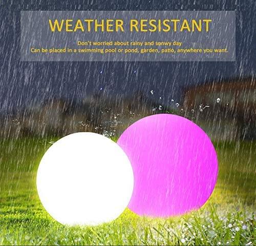 12-inch Outdoor Solar Ball Light Decorative Glow Globe Lamp with Remote Control for Garden Lawn Road - Decotree.co Online Shop