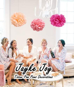 12 Pcs Paper Pom Poms Kit, Tissue Paper Flowers for Birthday, Wedding, Bachelorette, Baby Shower, Girl Nursery Decoration (Pink Mix) - Decotree.co Online Shop