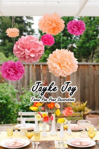 12 Pcs Paper Pom Poms Kit, Tissue Paper Flowers for Birthday, Wedding, Bachelorette, Baby Shower, Girl Nursery Decoration (Pink Mix) - Decotree.co Online Shop