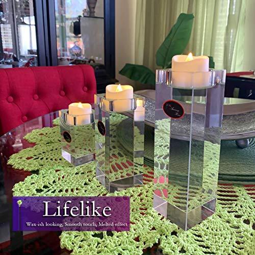 12 pcs Realistic and Bright Flickering Battery Operated Flameless LED Tea Lights - Decotree.co Online Shop