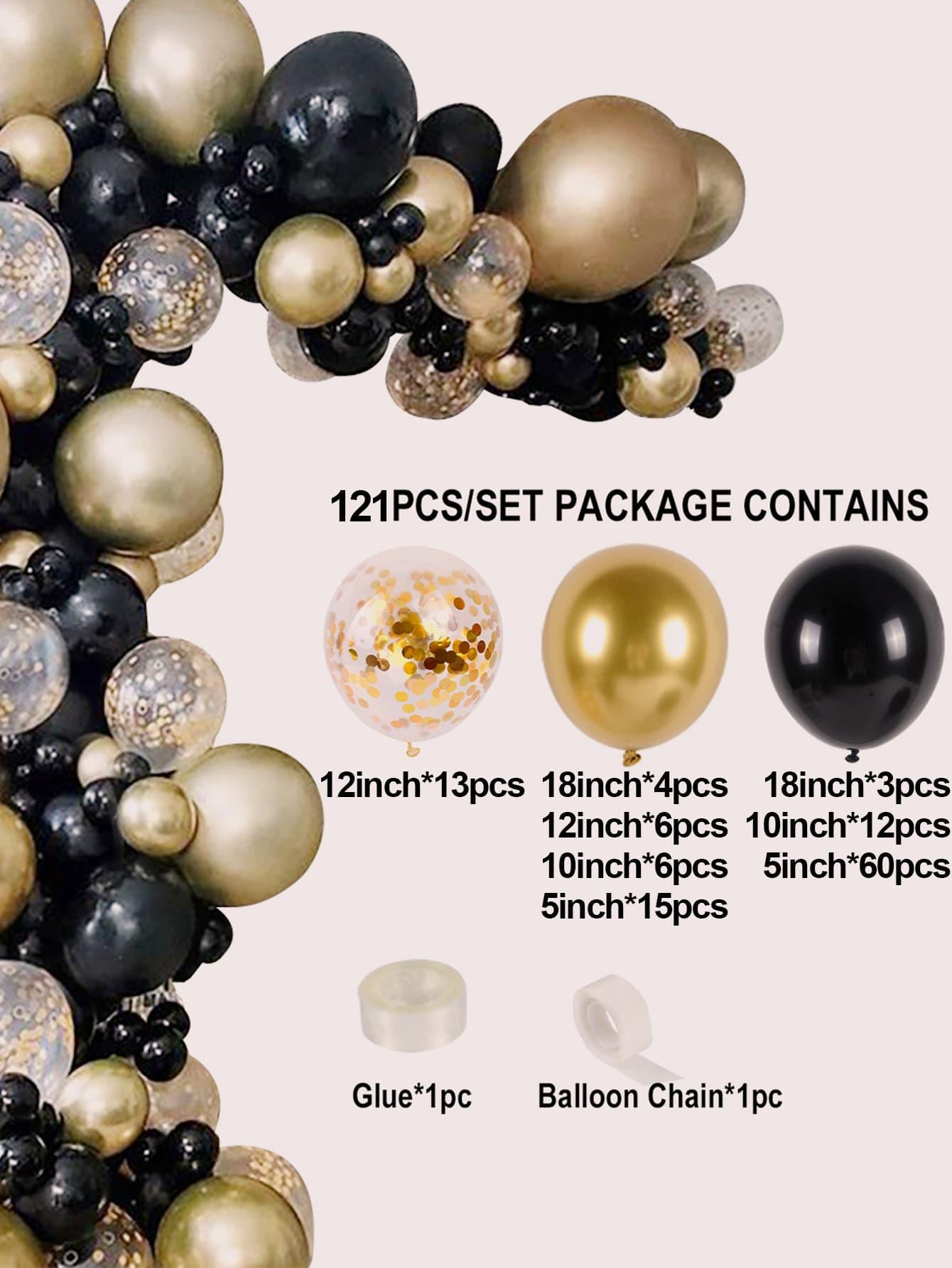 121pcs Birthday Decorative Balloon Garland - Decotree.co Online Shop