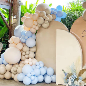 126pcs Baby Blue Balloons Garland Kit Pastel Light Arch Different Sizes Baby Shower - Decotree.co Online Shop
