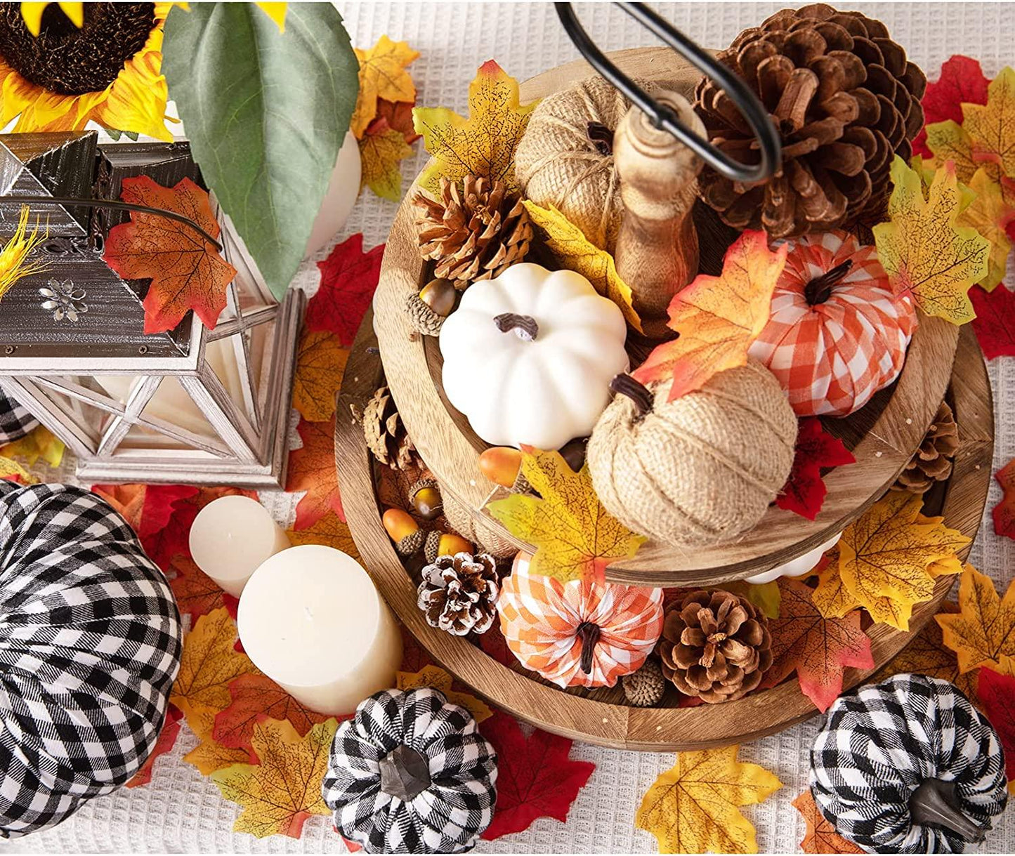 12pcs Mixed Artificial Pumpkins Fake Harvest Pumpkins for Fall Wedding Decor - Decotree.co Online Shop