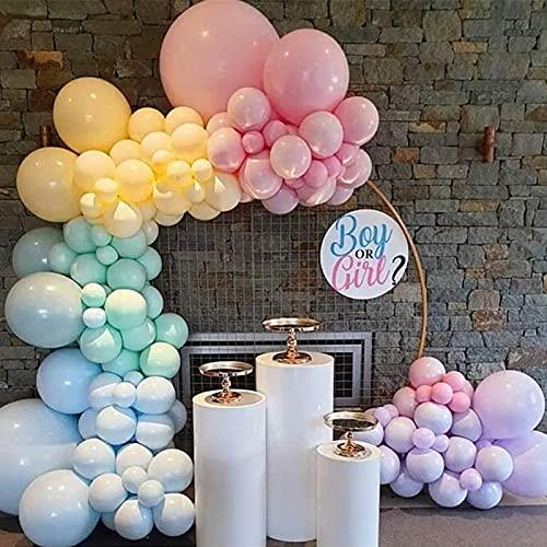 134pcs Party Balloon Arch kit Macaron Rainbow Cream Balloons Party Decoration (134PCS- Macaron) - Decotree.co Online Shop