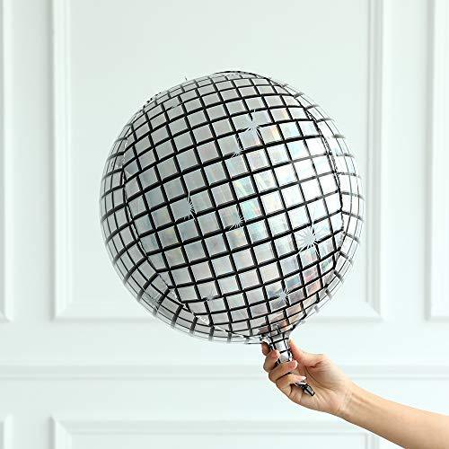 139pcs Black Silver Balloon Garland Arch Kit, 4D Disco Foil Balloons Silver Metallic Balloons Party Decorations - Decotree.co Online Shop
