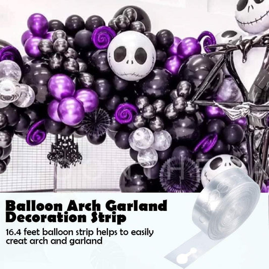145PCS Nightmare Before Christmas Halloween Decorations Black Purple Balloon Garland - Decotree.co Online Shop