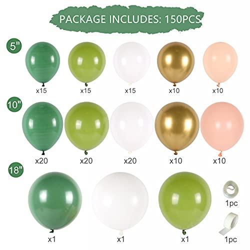 150PCS Grass Green Balloon Garland kit Party Balloon Arch kit DIY Balloons Party Decorations - Decotree.co Online Shop