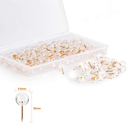 150PCS Push Pins, Rose Gold Map Thumb Tacks, Large Size Pins - Decotree.co Online Shop