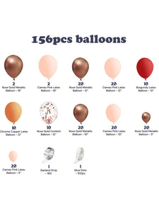 156pcs Latex Balloon Garland - Decotree.co Online Shop