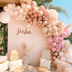 158Pcs Dusty Rose Pink Balloon Garland Kit Arch - Decotree.co Online Shop