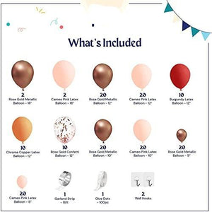 158PCS Rose Gold Balloon Garland kit Party Balloon Arch kit DIY Balloons Party Decoration - Decotree.co Online Shop
