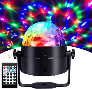 15 Colors Disco Light Ball, Sound Activated Strobe Light With Remote Control for Home Glow Birthday Wedding Parties - Decotree.co Online Shop