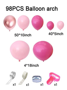 98pcs Birthday Balloon Garland DIY Kit - Decotree.co Online Shop