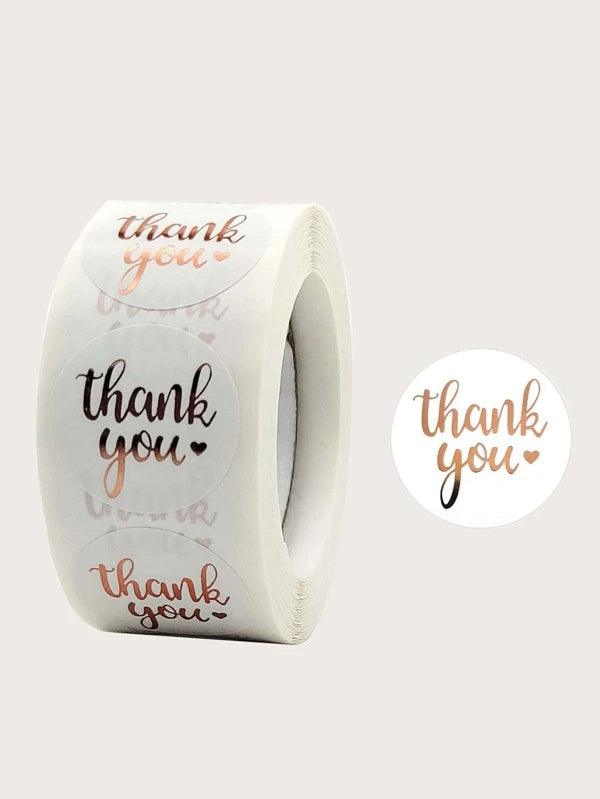 500 Thank You Stickers, Great for Boutiques, Gift Boxes and Envelopes - Decotree.co Online Shop