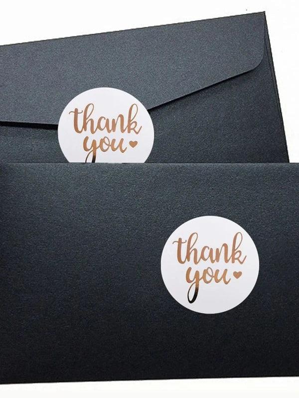 500 Thank You Stickers, Great for Boutiques, Gift Boxes and Envelopes - Decotree.co Online Shop