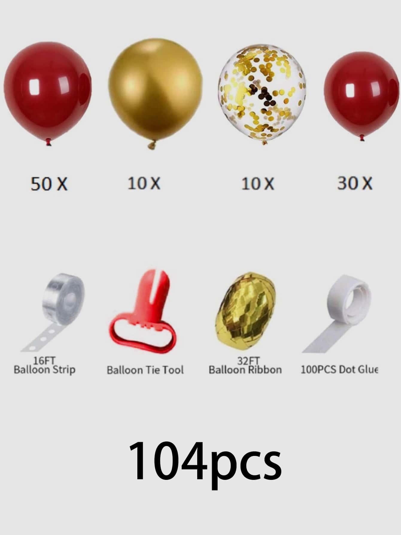 104pcs Decoration Balloon Garland Arch - Decotree.co Online Shop