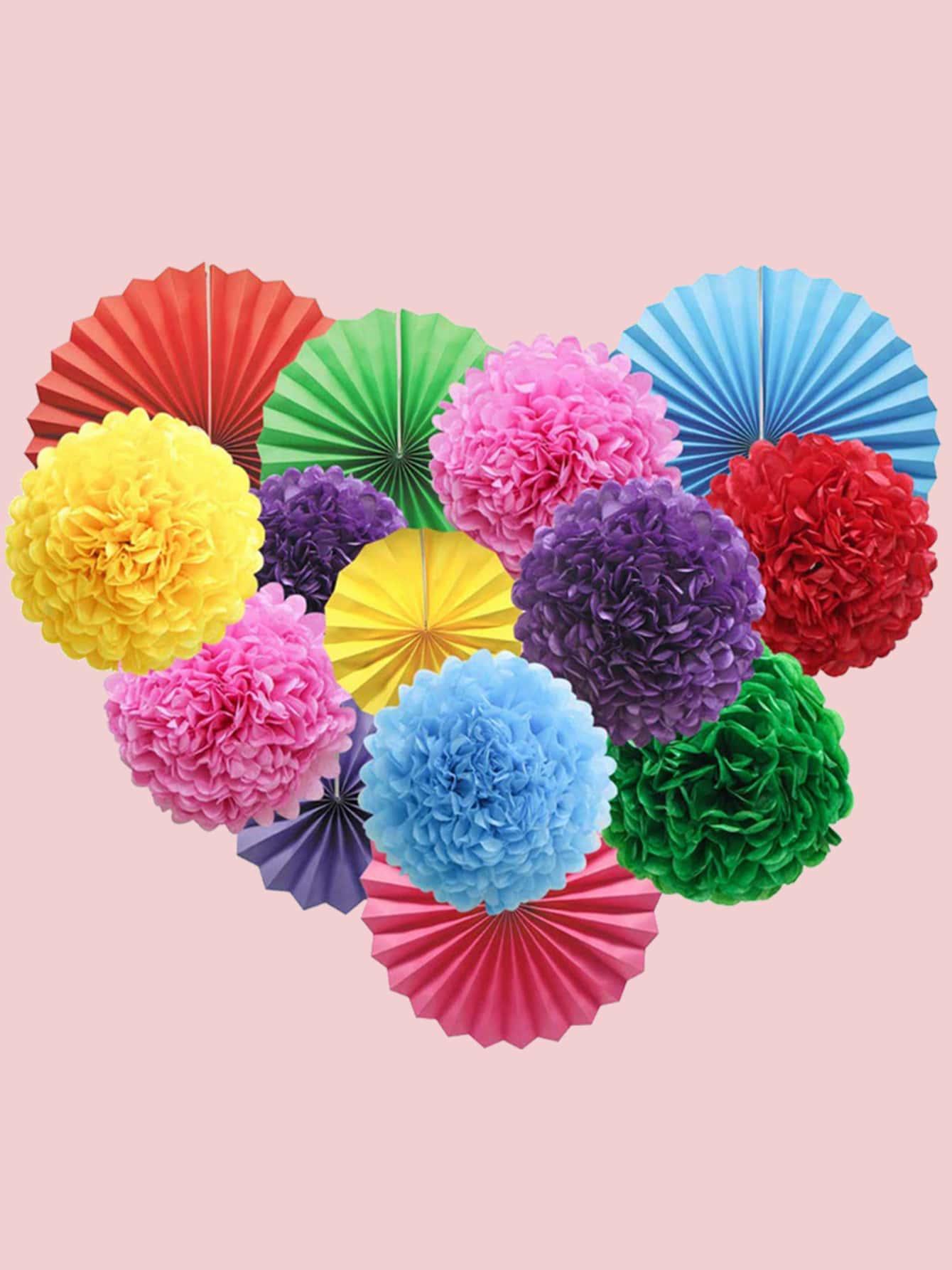 16pcs Decorative Paper Flower - Decotree.co Online Shop