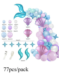 77pcs Mermaid Balloon Garland - Decotree.co Online Shop