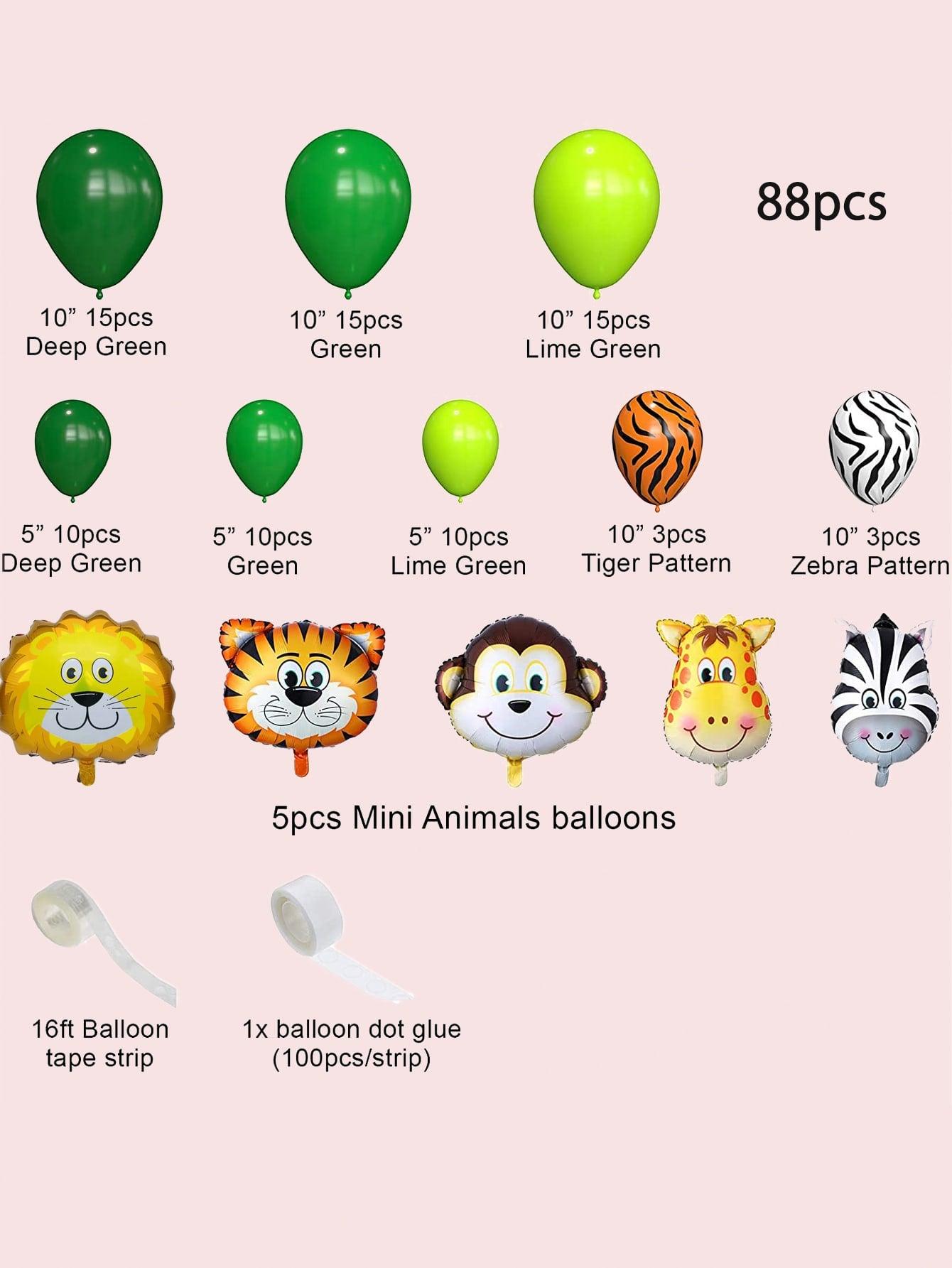 88pcs Cartoon Animal Design Balloon Garland - Decotree.co Online Shop