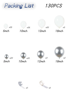 130pcs Metallic Color Balloon - Decotree.co Online Shop