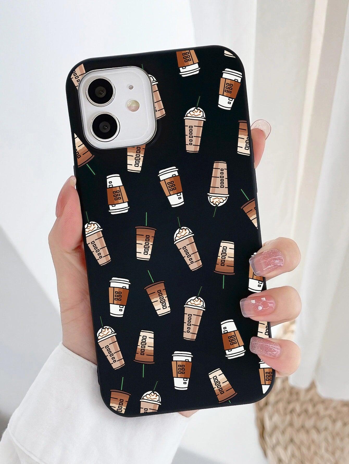 Coffee Cup Pattern Phone Case - Decotree.co Online Shop