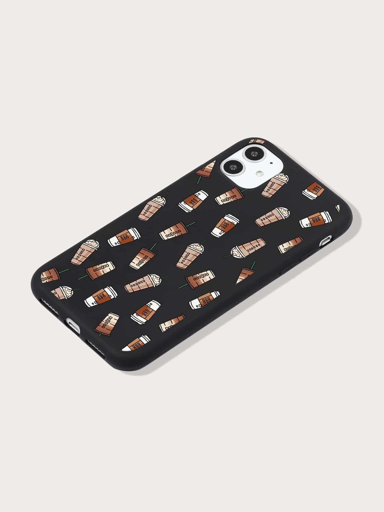 Coffee Cup Pattern Phone Case - Decotree.co Online Shop