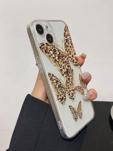 Butterfly Print Clear Phone Case - Decotree.co Online Shop