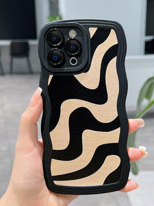 SHEIN X Otwarte Drzwi Striped PU Phone Case - Decotree.co Online Shop