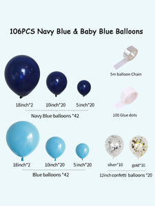 106pcs Metallic Decorative Balloon Garland - Decotree.co Online Shop