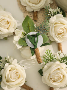 6pcs Flower Decor Boutonniere For Weddings - Decotree.co Online Shop
