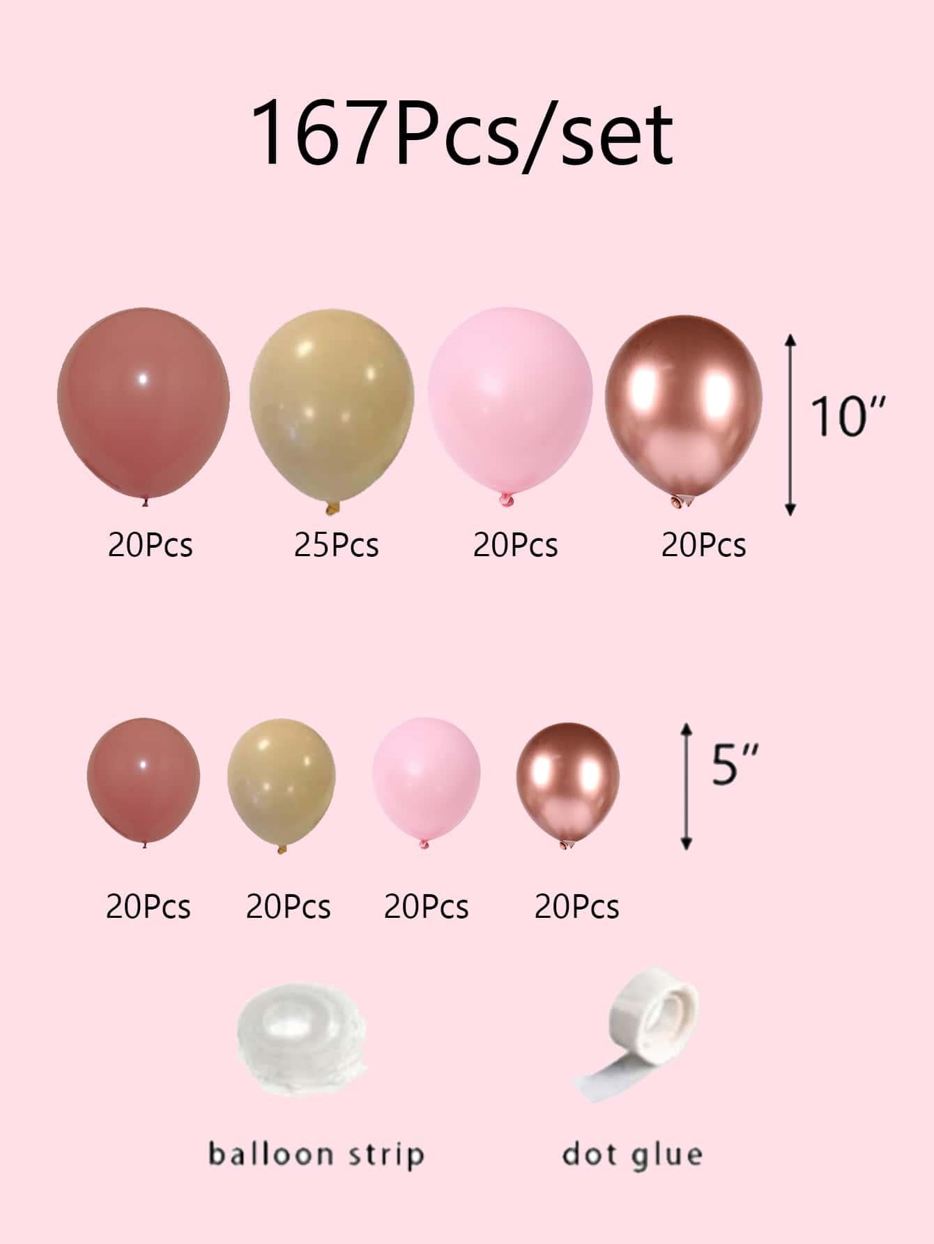 167pcs Balloon Garland Set - Decotree.co Online Shop