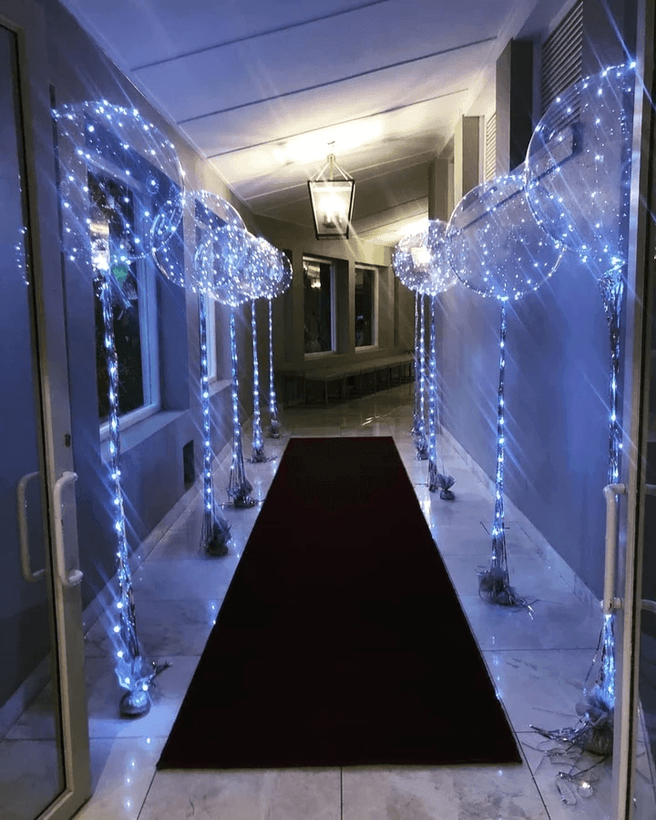 16ft Led String Clear Reusable Led Balloon Decorations for Wedding Birthday Christmas 