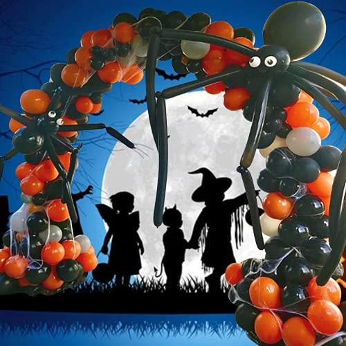 172pcs Spider Orange Black Balloon Garland Kit Halloween Party Decorations Ghost Balloon Party Backdrop - Decotree.co Online Shop
