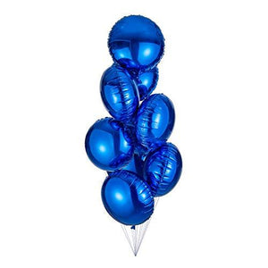 18" Blue Round Shaped Foil Balloons Mylar Helium Balloons for Birthday Party Wedding Baby Shower Decorations, Pack of 20 - Decotree.co Online Shop