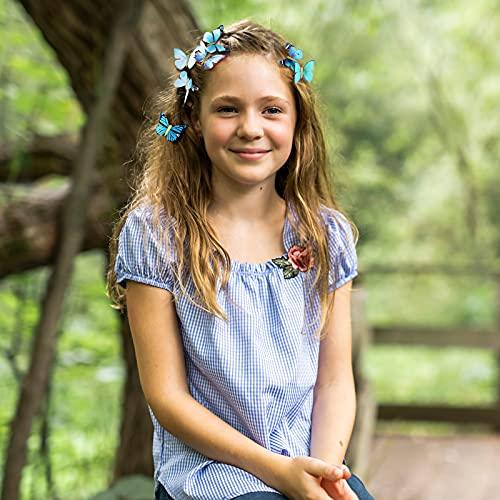 18 Pieces Glitter Butterfly Hair Clips for Teens Women Hair Accessories (Charming Styles) - Decotree.co Online Shop