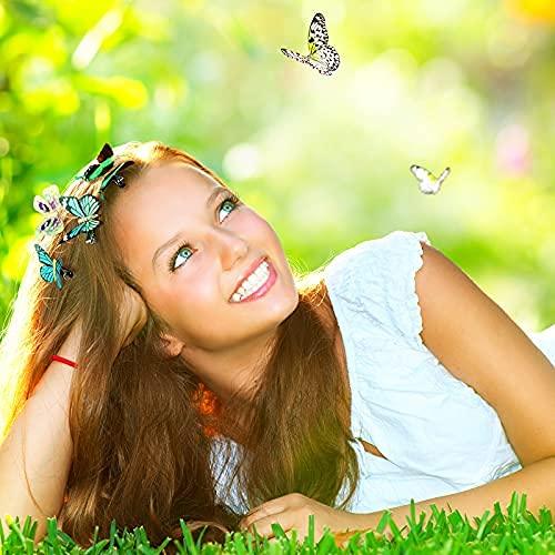 18 Pieces Glitter Butterfly Hair Clips for Teens Women Hair Accessories (Charming Styles) - Decotree.co Online Shop