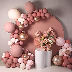 185 pcs Cream Pink Rose Balloon Arch Kit for Party Decorations (185PCS- Macaron Pink) - Decotree.co Online Shop