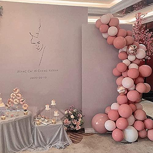 185 pcs Cream Pink Rose Balloon Arch Kit for Party Decorations (185PCS- Macaron Pink) - Decotree.co Online Shop