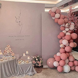 185 pcs Cream Pink Rose Balloon Arch Kit for Party Decorations (185PCS- Macaron Pink) - Decotree.co Online Shop