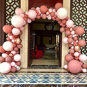 185 pcs Cream Pink Rose Balloon Arch Kit for Party Decorations (185PCS- Macaron Pink) - Decotree.co Online Shop