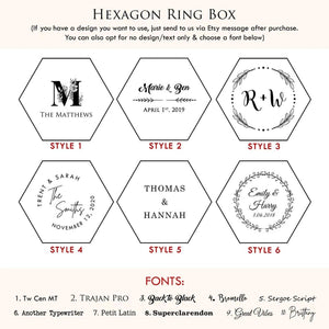 Personalized Wedding Ring Box | Custom Acrylic Ring Box | Engraved Ring Bearer | Engagement Wedding Ceremony Ring Box - Decotree.co Online Shop