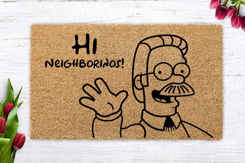 Simpsons door mat, New Home Gift, Simpsons doormat, Funny doormat, Funniest Gift - Decotree.co Online Shop